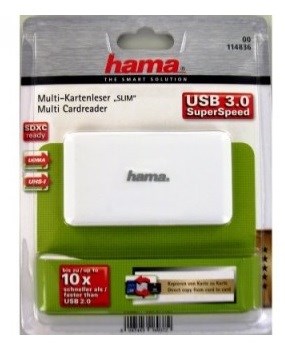 رم ریدر - کارت خوان هاما Multi Slim USB 3.0 114836160392